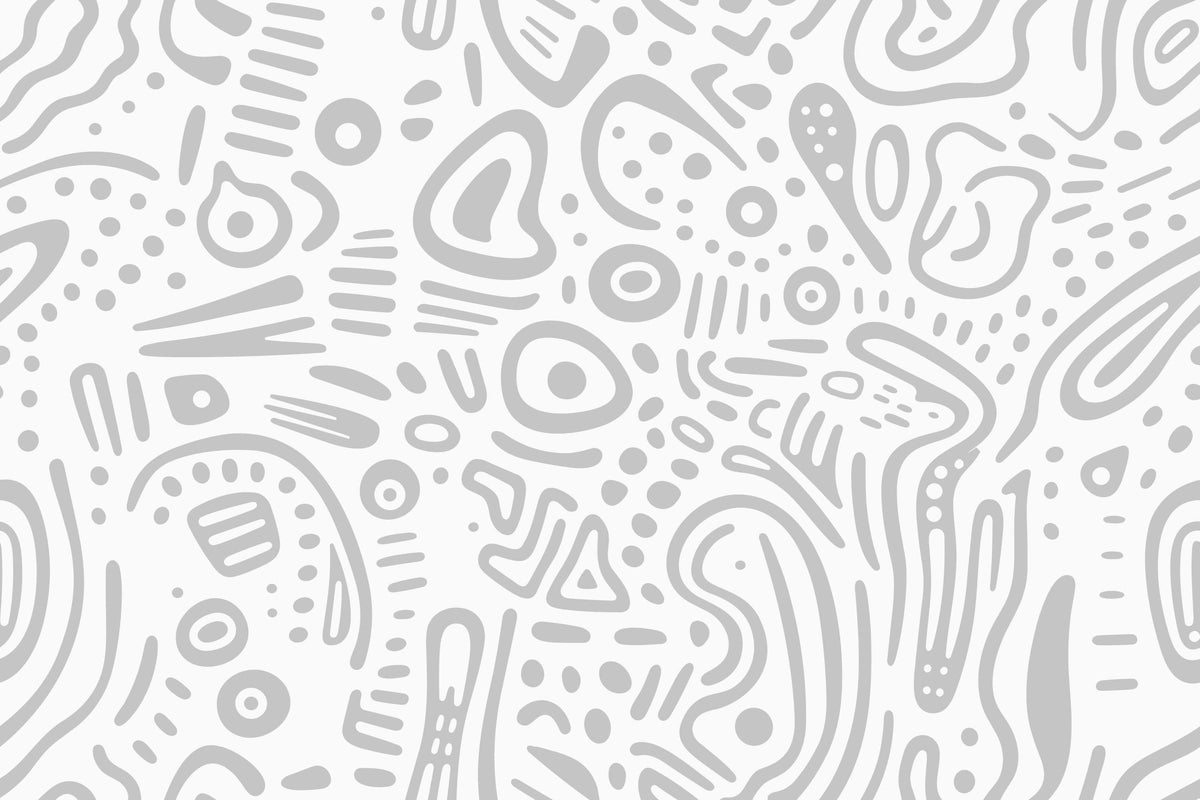 Grey Line Drawing Wallpaper Mural image 1