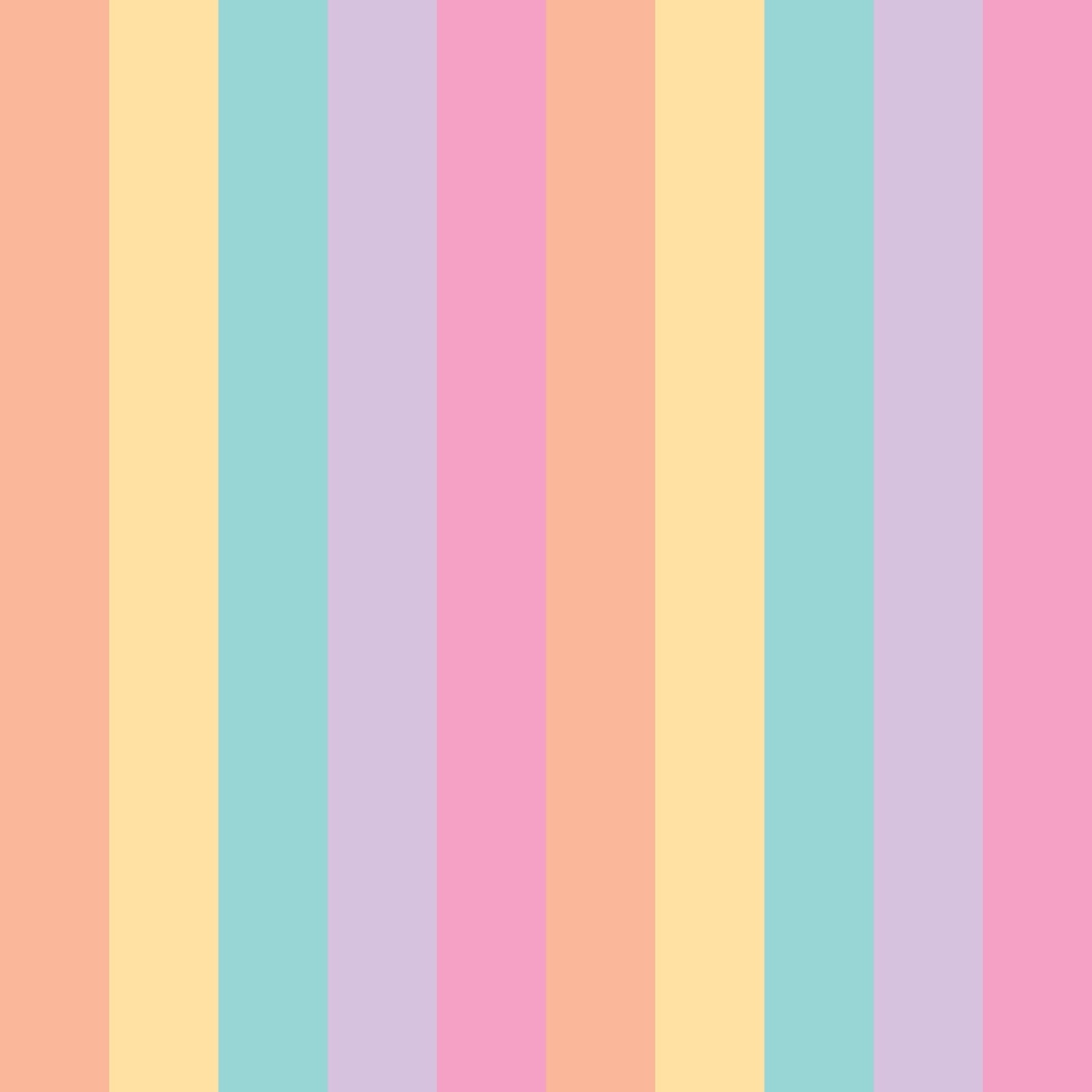 Pastel striped pattern with pink, yellow, and blue horizontal stripes.