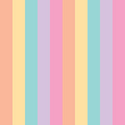 Pastel striped pattern with pink, yellow, and blue horizontal stripes.