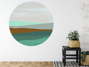 Circular wall mural Coastal Layers image 4
