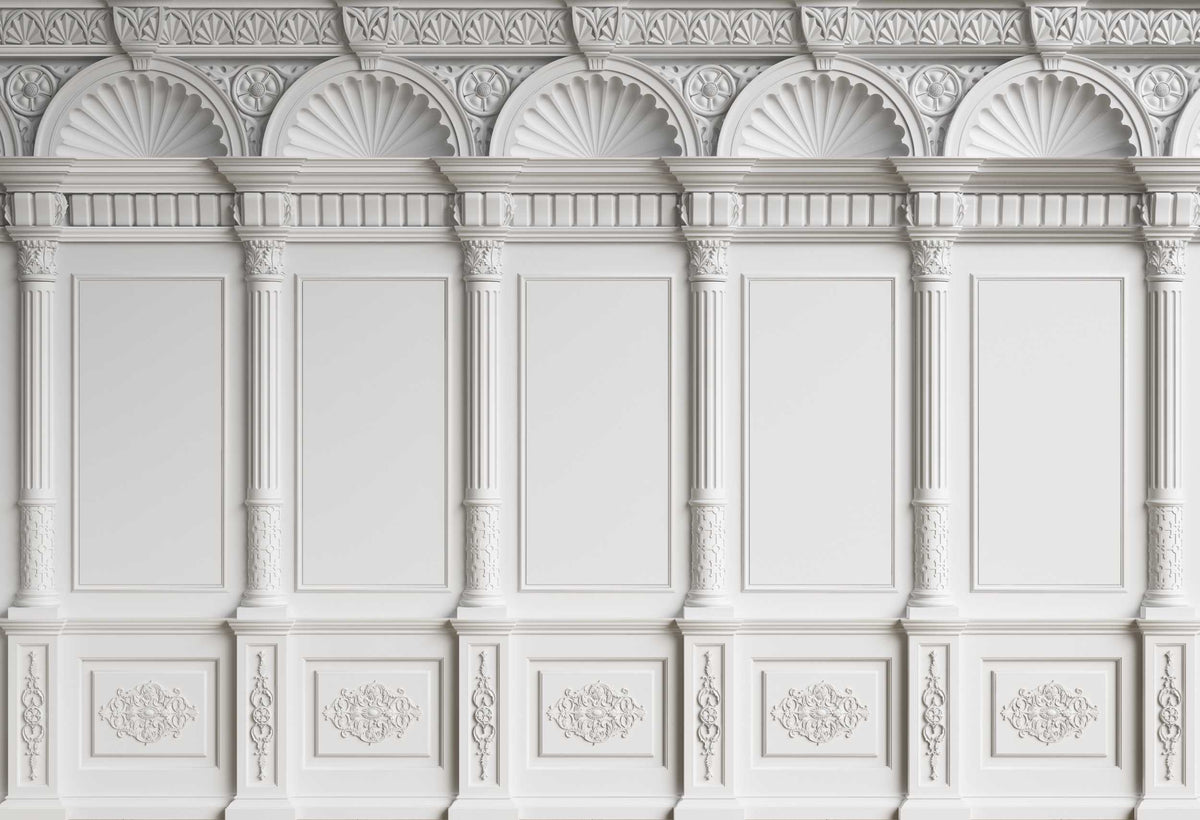 Classic Wall With Moulding Wallpaper Mural image 1