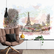 Eiffel Tower Paris wall mural image 0