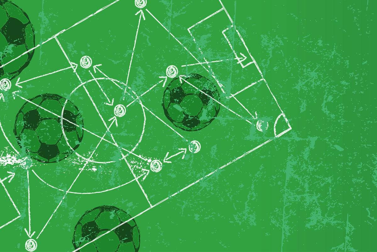 Football strategy wall mural image 1