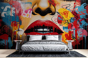 Colourful Graffiti Wallpaper Mural image 0