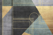 Grey Geometric Wallpaper Mural image 1