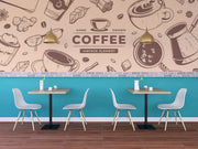 Coffee Shop Wall Mural