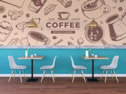 Coffee Shop Wall Mural