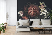 Vintage Bouquet With Peonies wall mural image 2