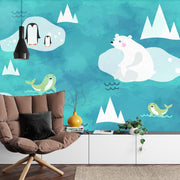 Polar bear wall mural image 4