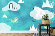 Polar bear wall mural image 0