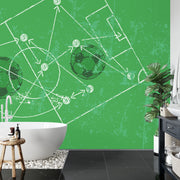 Football strategy wall mural image 3