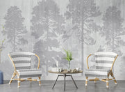 Grunge Forest Wallpaper Mural image 2