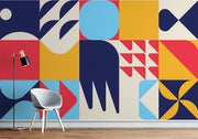 Colourful Geometric Wallpaper Mural image 2