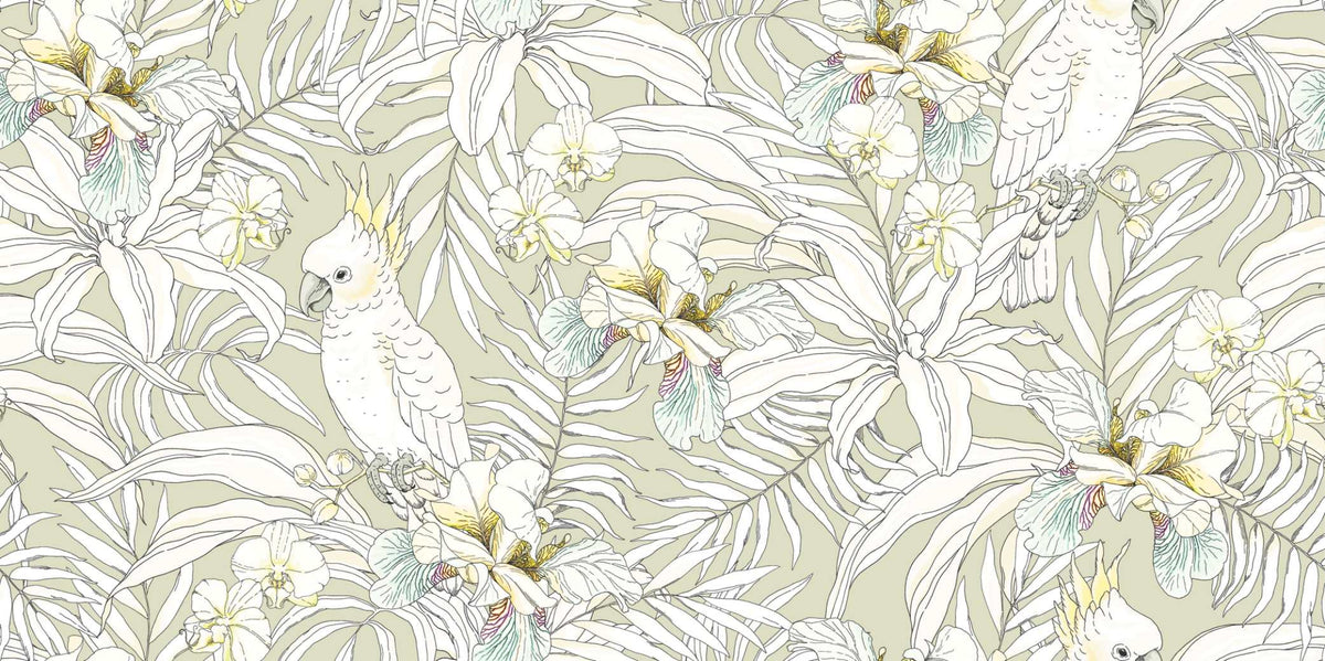 Cockatoo Parrot Wallpaper Mural image 1