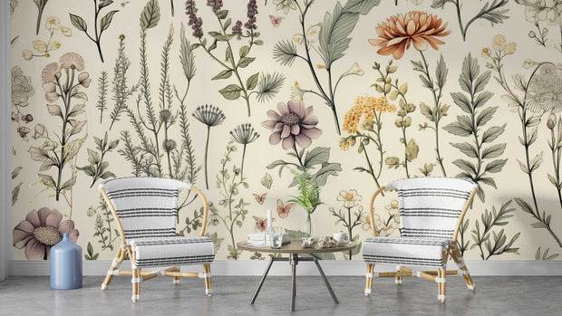 Vintage Botanical Wall Mural image 2