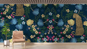 Vintage Leopard Wallpaper Mural image 0