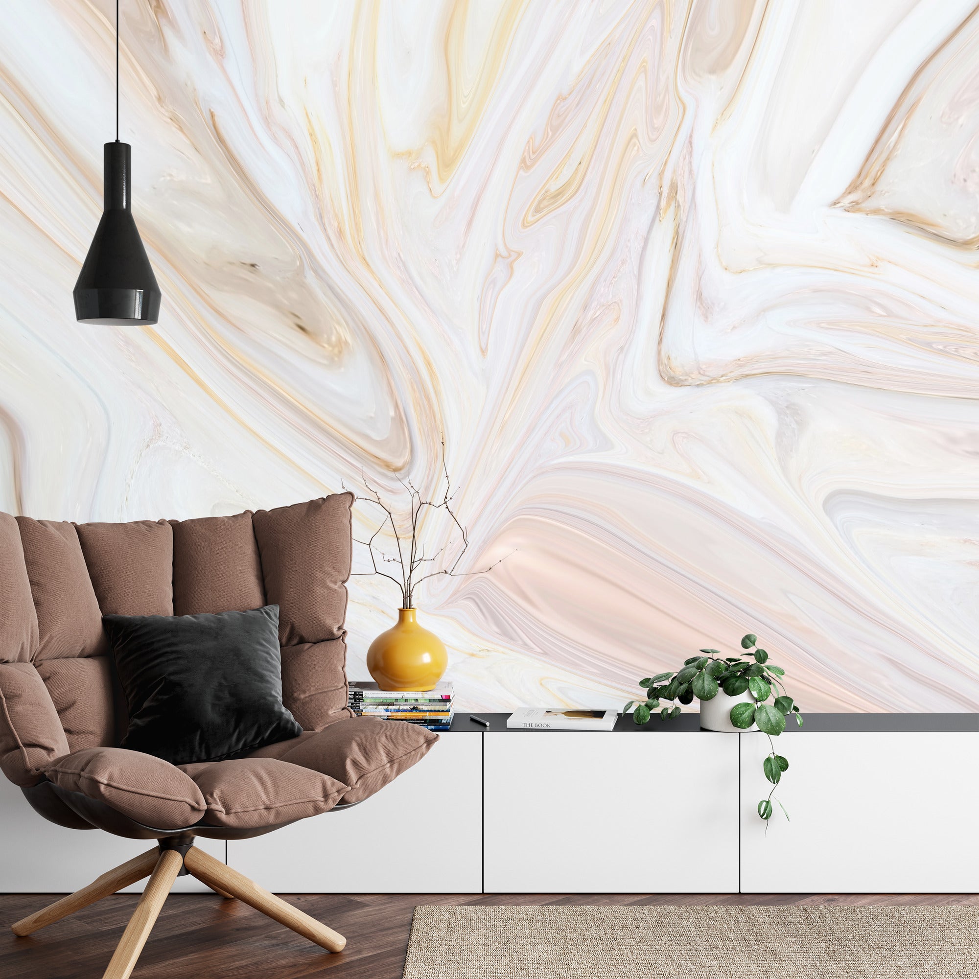 Tasteful marble wall mural image 0