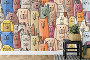 Cartoon Dogs Wall Mural image 3