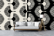 Japandi Crane Bird Wall Mural