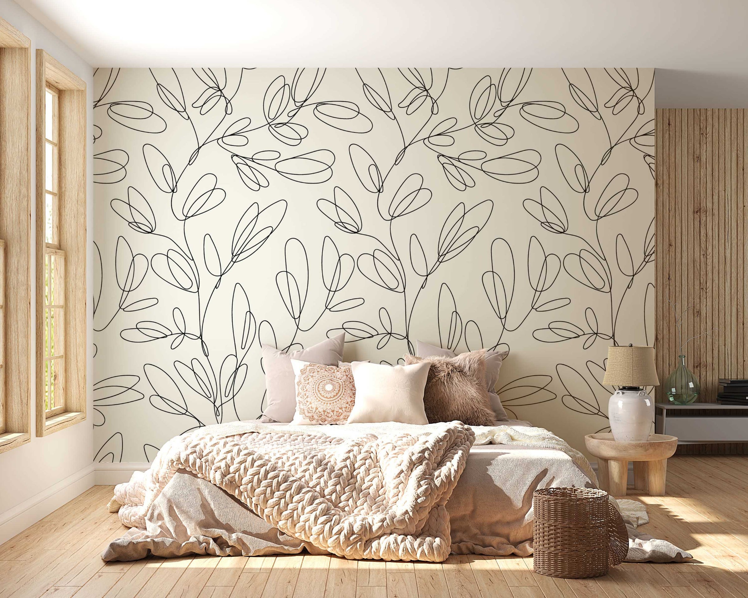 Floral Pattern Wall Mural image 0
