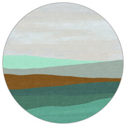 Circular wall mural Coastal Layers image 1