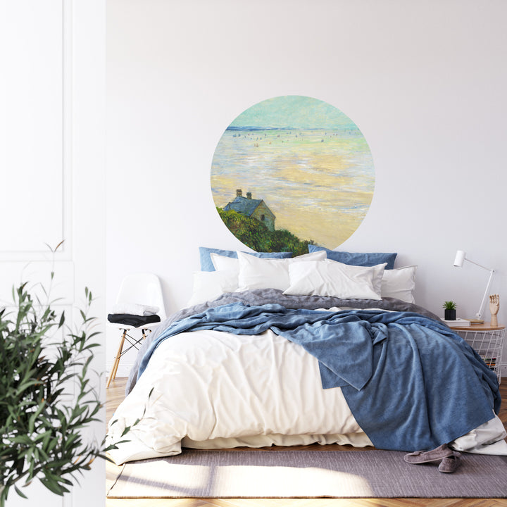 Circular wall mural The cottage at Trouville image 0