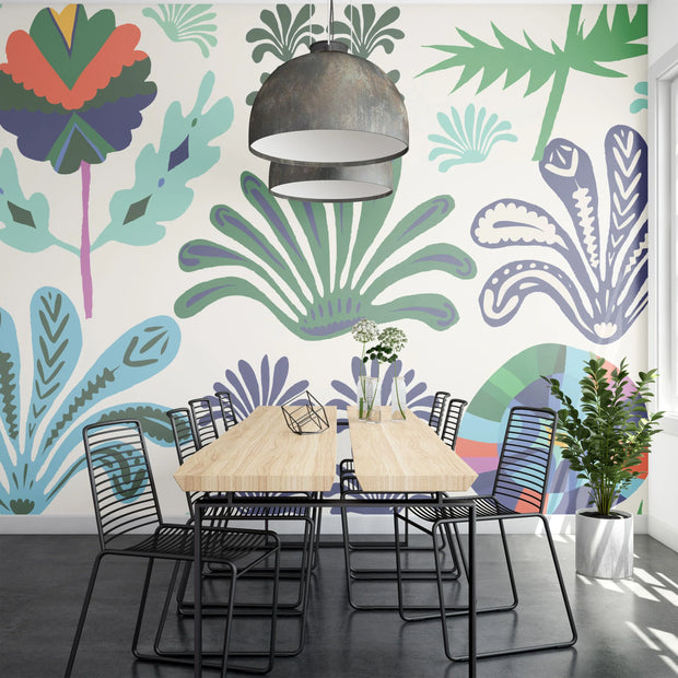 Hand Drawn Botanical Wall Mural image 0