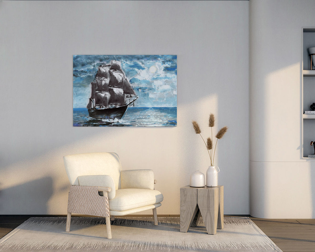 Pirate Ship Natural Canvas image 0
