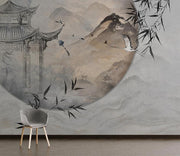 Oriental Pagoda Wallpaper Mural image 2