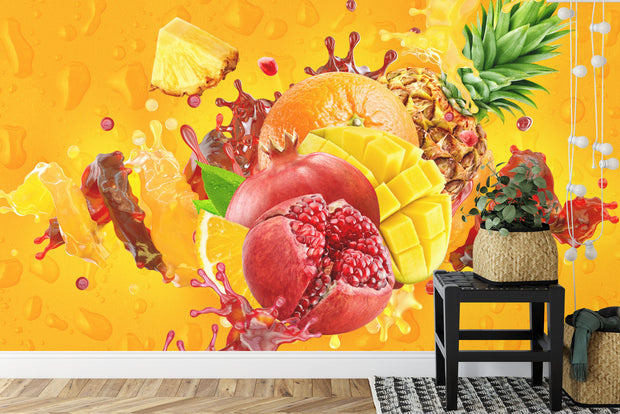 Real fruits wall mural image 0