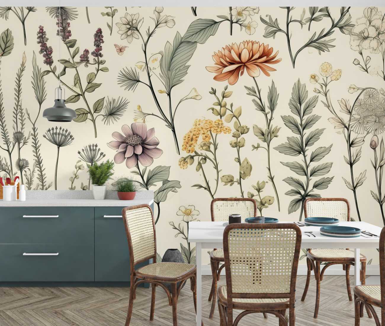 Vintage Botanical Wall Mural image 0
