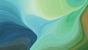 Green And Blue Wallpaper Mural image 1