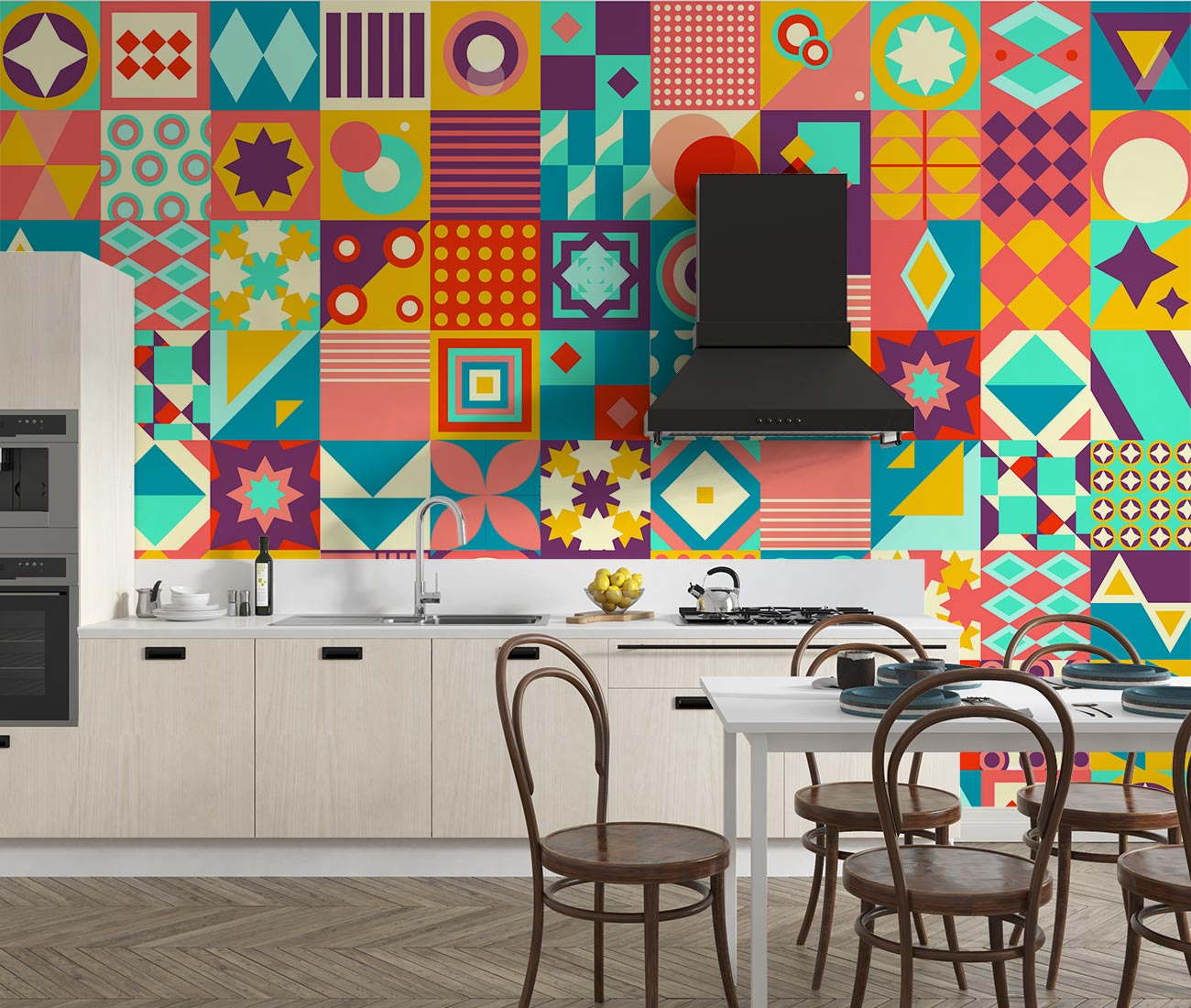 Mosaic Tile Wallpaper Mural image 0