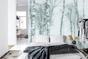 Square wall mural Black And White image 2