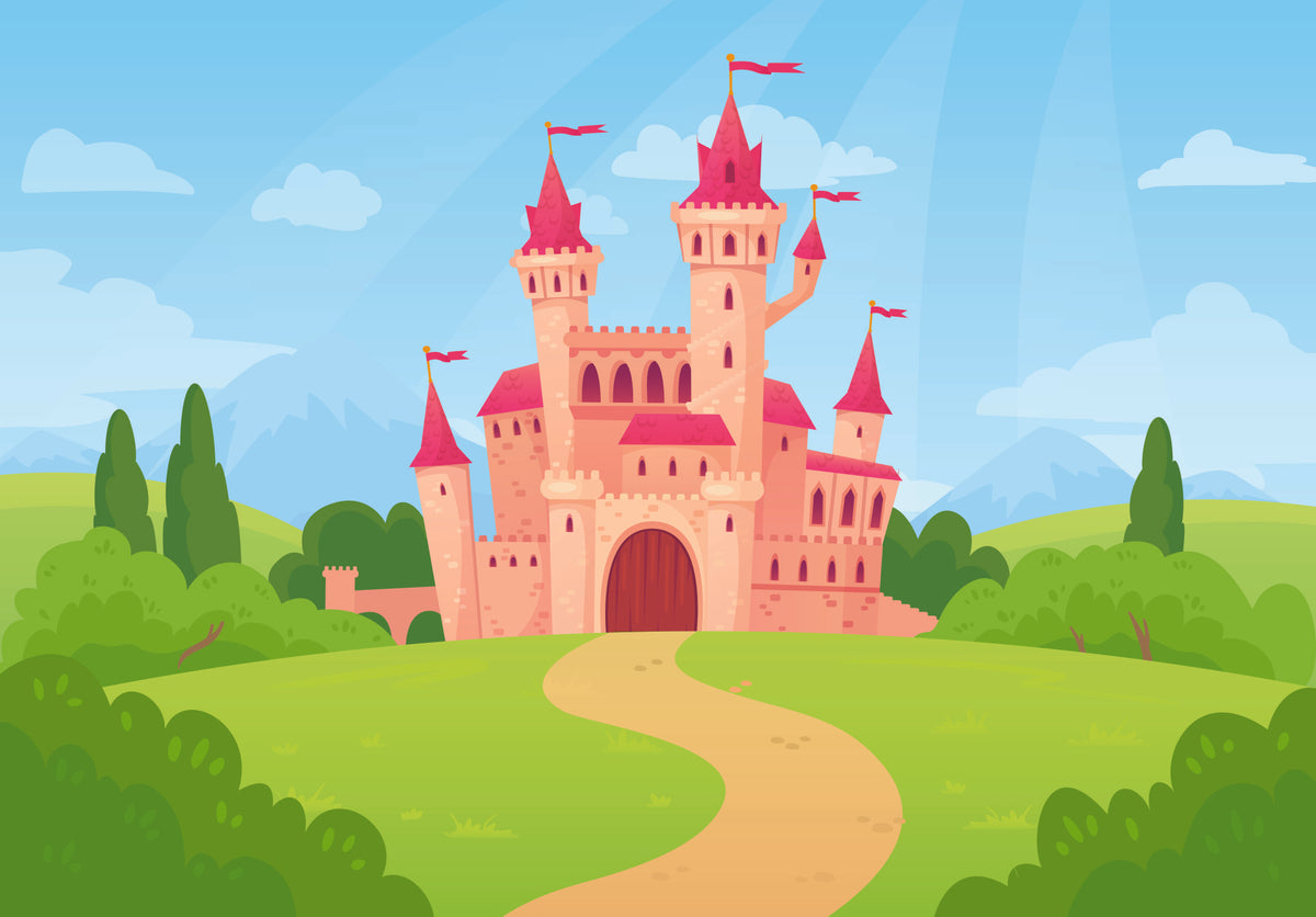 Fairy tale castle wall mural image 1