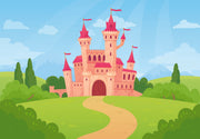 Fairy tale castle wall mural image 1