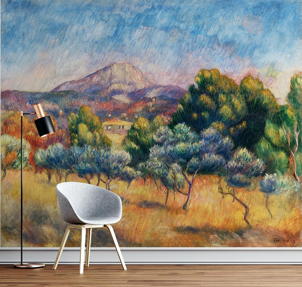 Sainte-Victoire Mountain Wallpaper Mural image 0