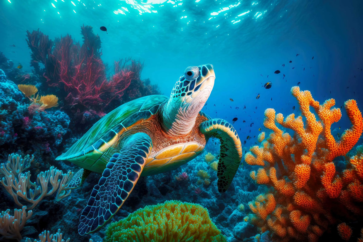 Sea Turtle Wall Mural image 1