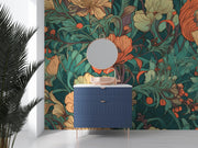 Exotic Floral Wallpaper Mural image 0