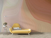 Rosy Brown Swirl Wallpaper Mural image 2