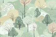 Green Forest Wallpaper Mural image 1