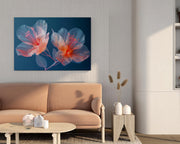 Transparent Flowers Natural Canvas image 2