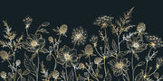 Golden Wildflowers Wallpaper Mural image 1
