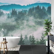 Misty Woodland Wall Mural image 2