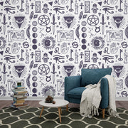 Esoteric And Astrology Symbols Mural Wallpaper image 2