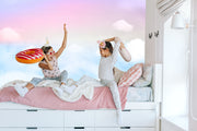 Pink dreamy skies wall mural image 2