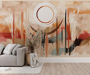Abstract Boho Landscape Wallpaper Mural - Mural Wonder