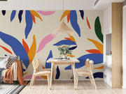 Abstract Botanical Wallpaper Mural - Mural Wonder
