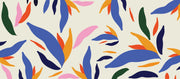 Abstract Botanical Wallpaper Mural - Mural Wonder