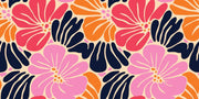 Abstract Floral Pattern Wallpaper Mural - Mural Wonder